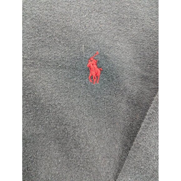 Polo Ralph Lauren Hoodie Mens 3XB Black Full Zip Sweatshirt Big & Tall Red Pony - Picture 2 of 9